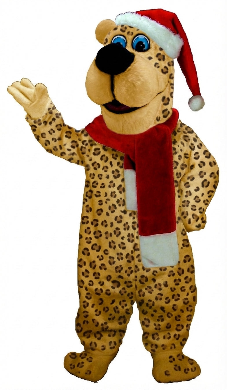 Christmas Bear Mascot (Thermolite) - Short fur / Leopard mascot costume