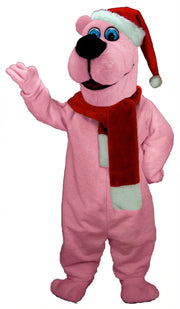 Christmas Bear Mascot (Thermolite) - Short fur / Pink mascot costume