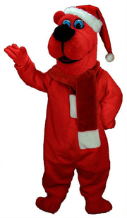 Christmas Bear Mascot (Thermolite) - Short fur / Red mascot costume