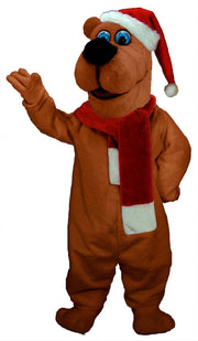 Christmas Bear Mascot (Thermolite) - Short fur / Rust mascot costume