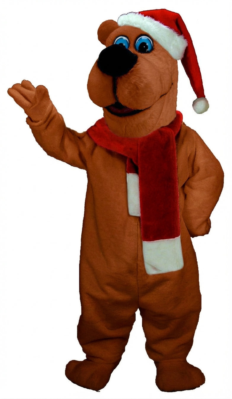 Christmas Bear Mascot (Thermolite) - Short fur / Rust mascot costume