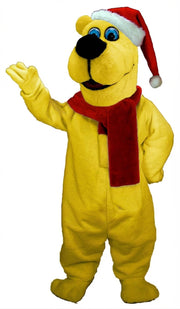 Christmas Bear Mascot (Thermolite) - Short fur / Yellow mascot costume