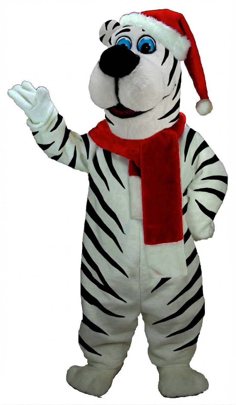 Christmas Bear Mascot (Thermolite) - Short fur / Zebra mascot costume