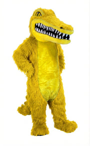 Crocodile Mascot (Thermolite) - Long fur / Yellow mascot costume