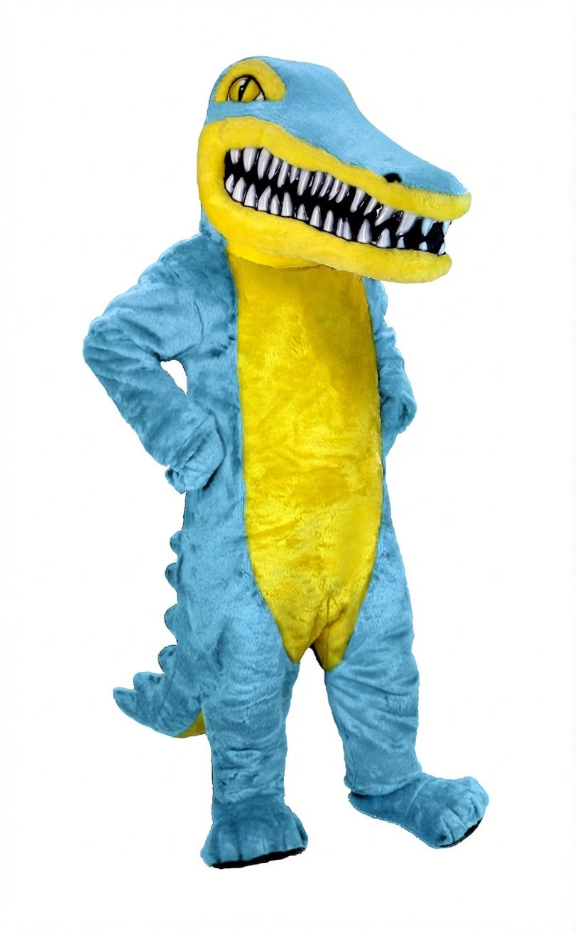 Crocodile Mascot (Thermolite) - Short fur / Light blue mascot costume