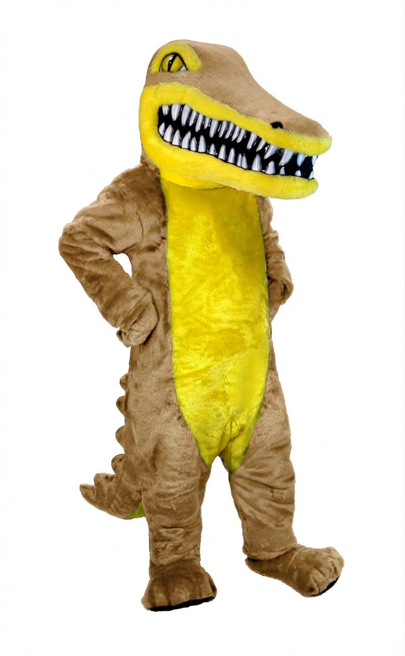 Crocodile Mascot (Thermolite) - Short fur / Light Brown mascot costume