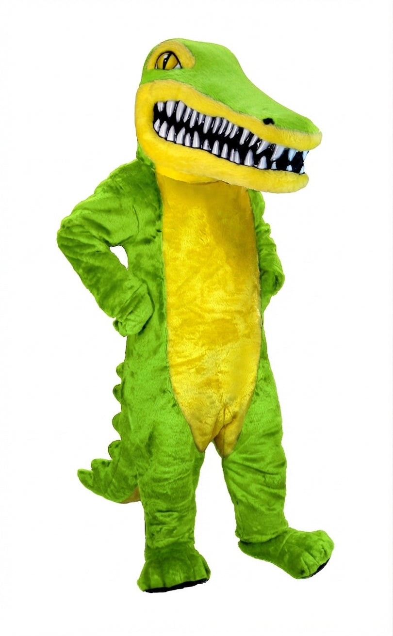 Crocodile Mascot (Thermolite) - Short fur / Lime mascot costume