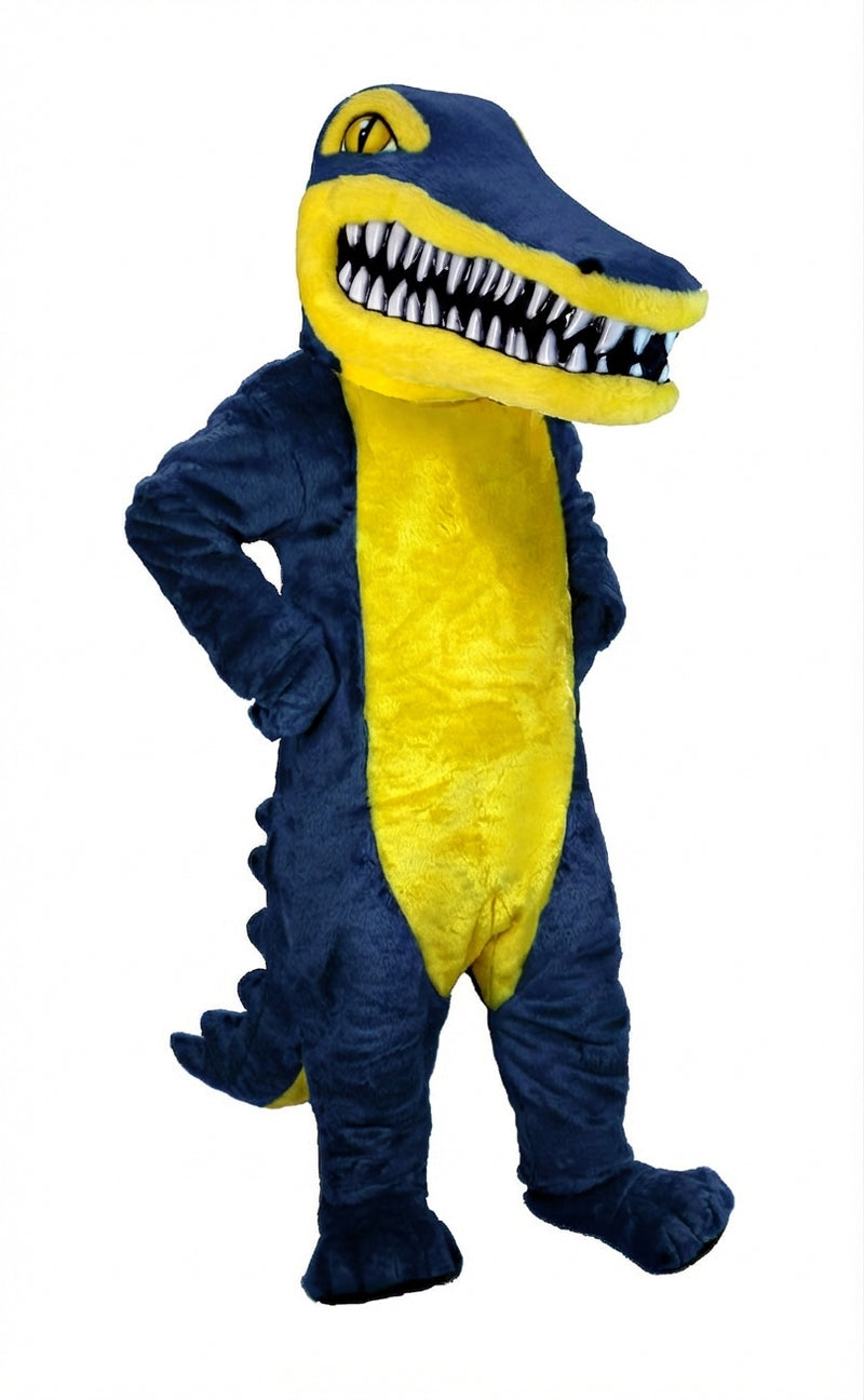 Crocodile Mascot (Thermolite) - Short fur / Navy Blue mascot costume