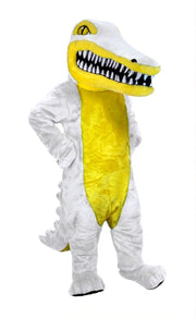 Crocodile Mascot (Thermolite) - Short fur / White mascot costume