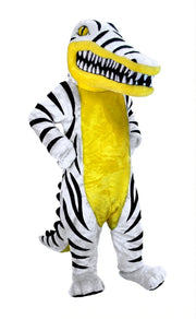 Crocodile Mascot (Thermolite) - Short fur / Zebra mascot costume