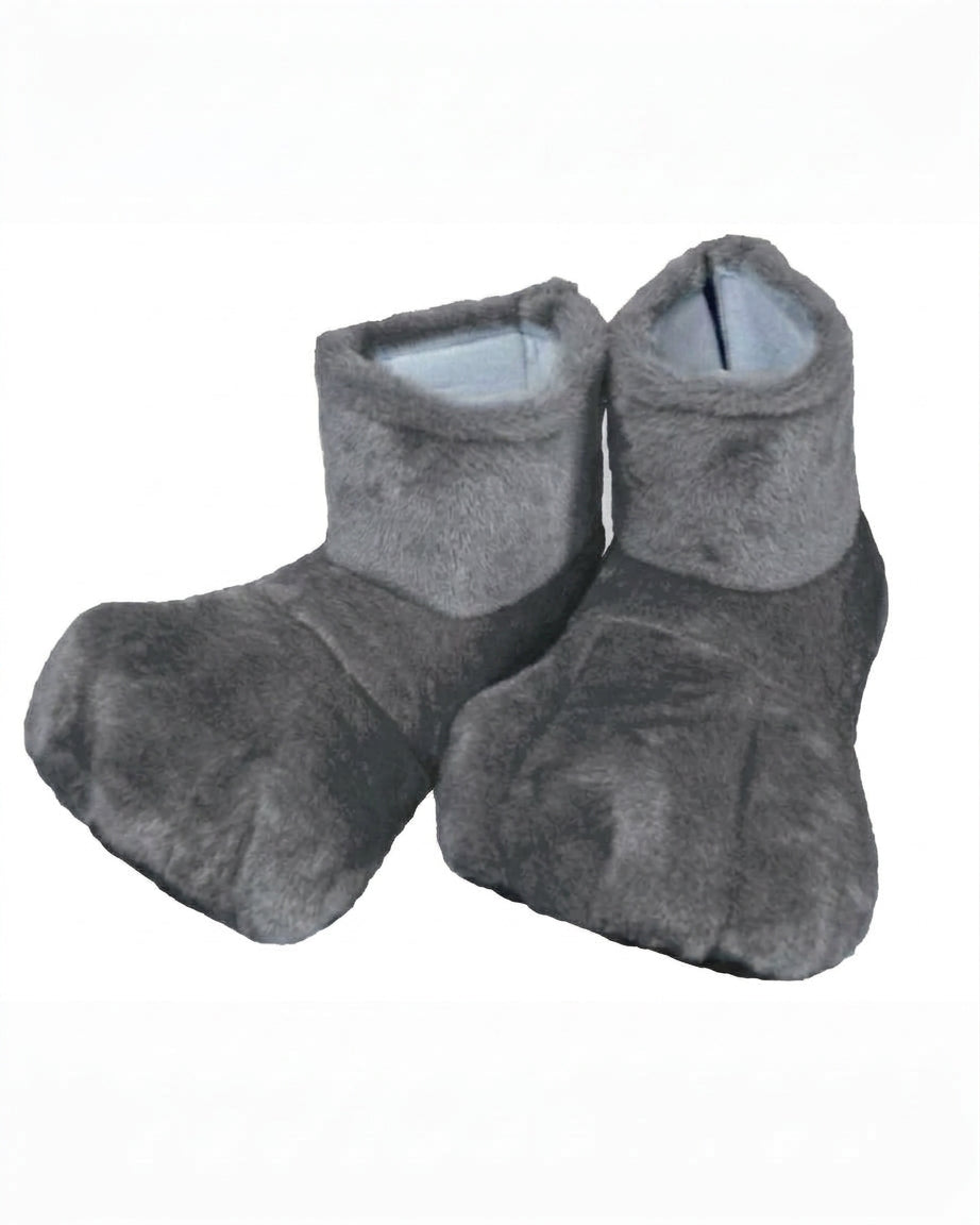Grey Deluxe Mascot Feet - plush mascot costume shoe covers | The Mascot Store