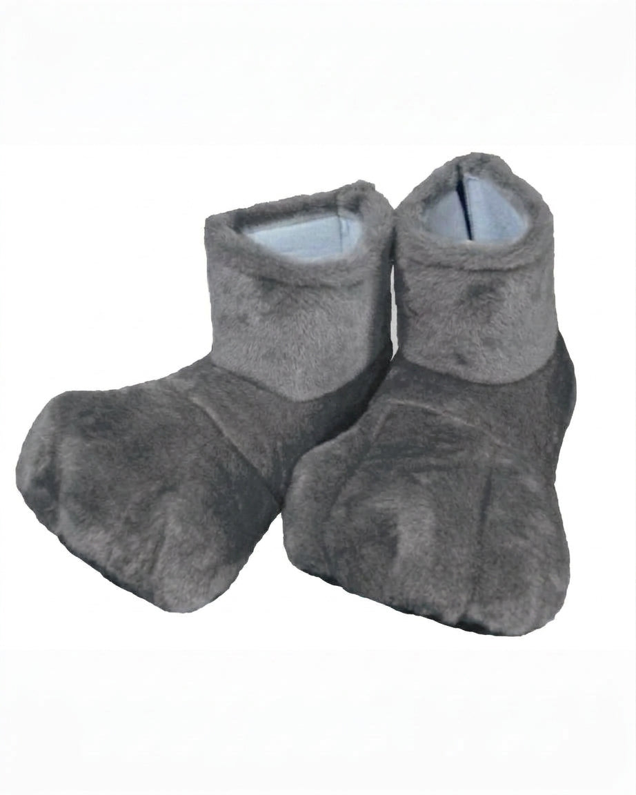 Grey Deluxe Mascot Feet - plush mascot costume shoe covers | The Mascot Store