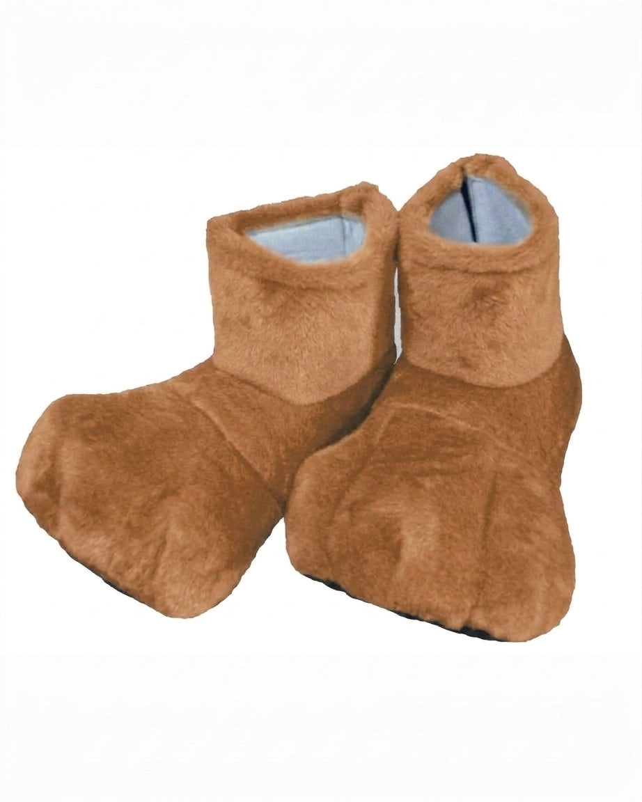 Light Brown Deluxe Mascot Feet - plush mascot costume shoe covers | The Mascot Store