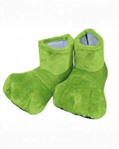 Lime Deluxe Mascot Feet - plush mascot costume shoe covers | The Mascot Store