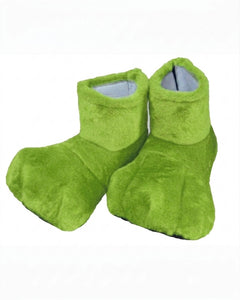 Lime Deluxe Mascot Feet - plush mascot costume shoe covers | The Mascot Store