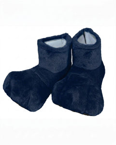 Navy Blue Deluxe Mascot Feet - plush mascot costume shoe covers | The Mascot Store