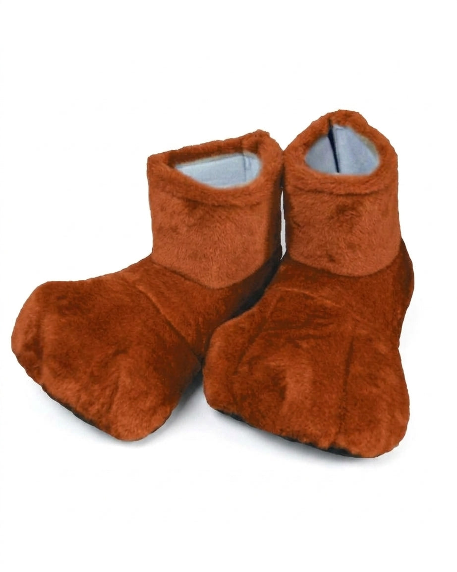 Rust Deluxe Mascot Feet - plush mascot costume shoe covers | The Mascot Store