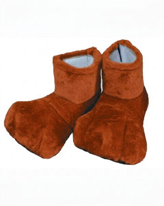 Rust Deluxe Mascot Feet - plush mascot costume shoe covers | The Mascot Store