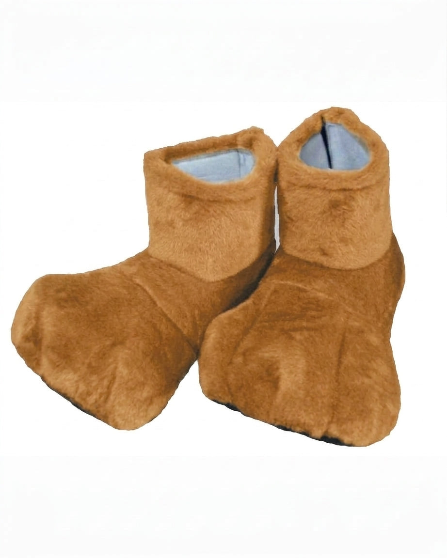 Tan Deluxe Mascot Feet - plush mascot costume shoe covers | The Mascot Store