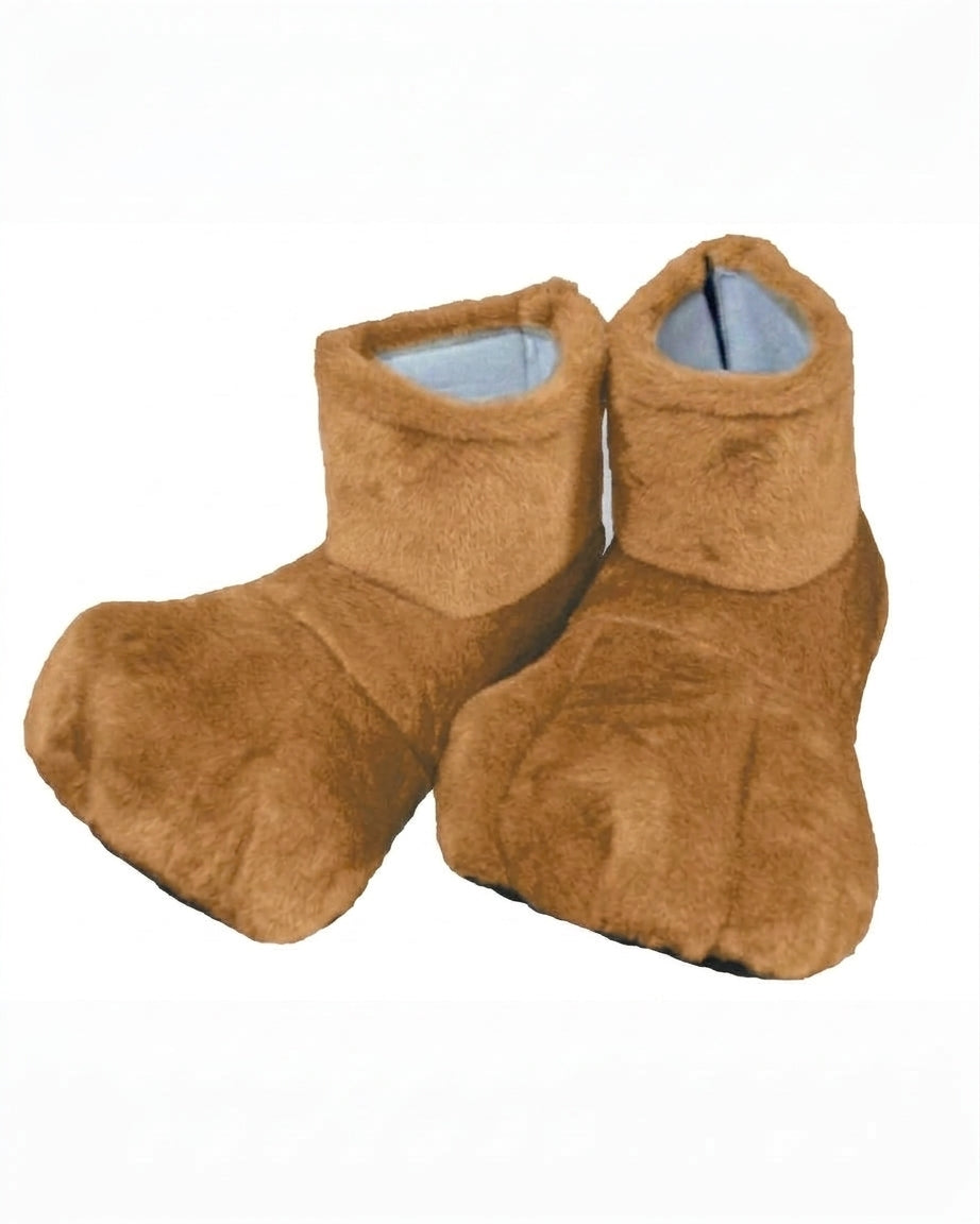 Tan Deluxe Mascot Feet - plush mascot costume shoe covers | The Mascot Store