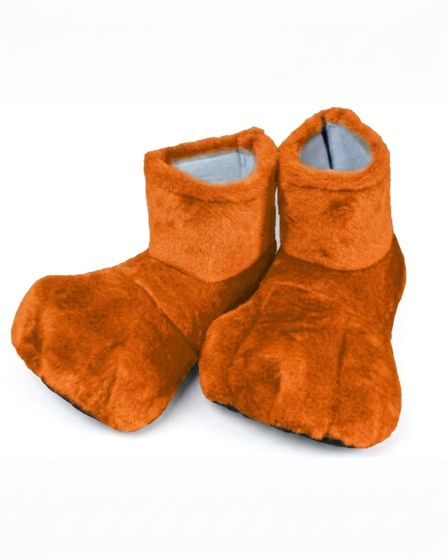 Tiger Orange Deluxe Mascot Feet - plush mascot costume shoe covers | The Mascot Store