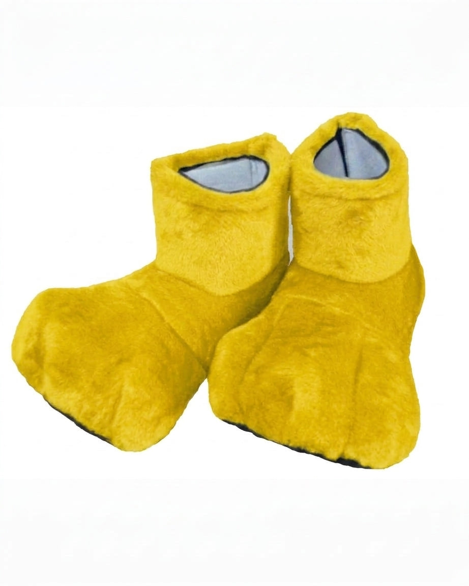 Yellow Deluxe Mascot Feet - plush mascot costume shoe covers | The Mascot Store