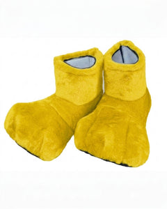Yellow Deluxe Mascot Feet - plush mascot costume shoe covers | The Mascot Store