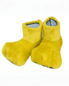 Yellow Deluxe Mascot Feet - plush mascot costume shoe covers | The Mascot Store