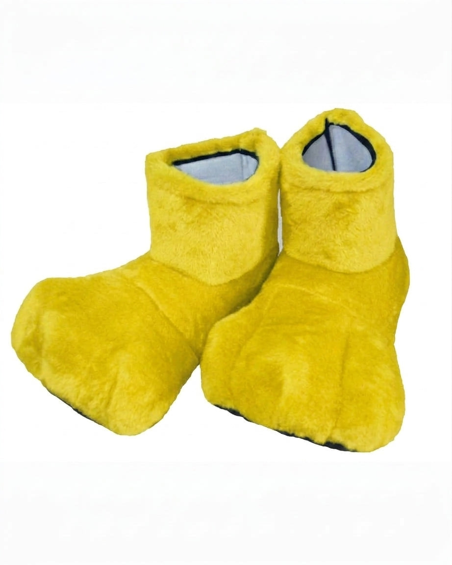 Yellow Deluxe Mascot Feet - plush mascot costume shoe covers | The Mascot Store