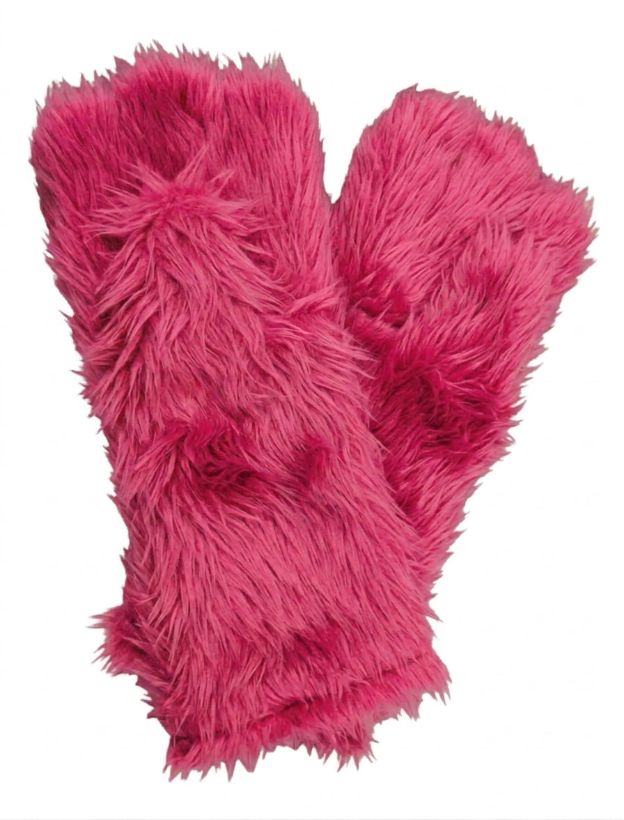 Bright Pink Deluxe Mascot Mitts - plush mascot costume gloves | The Mascot Store