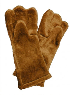 Brown Deluxe Mascot Mitts - plush mascot costume gloves | The Mascot Store