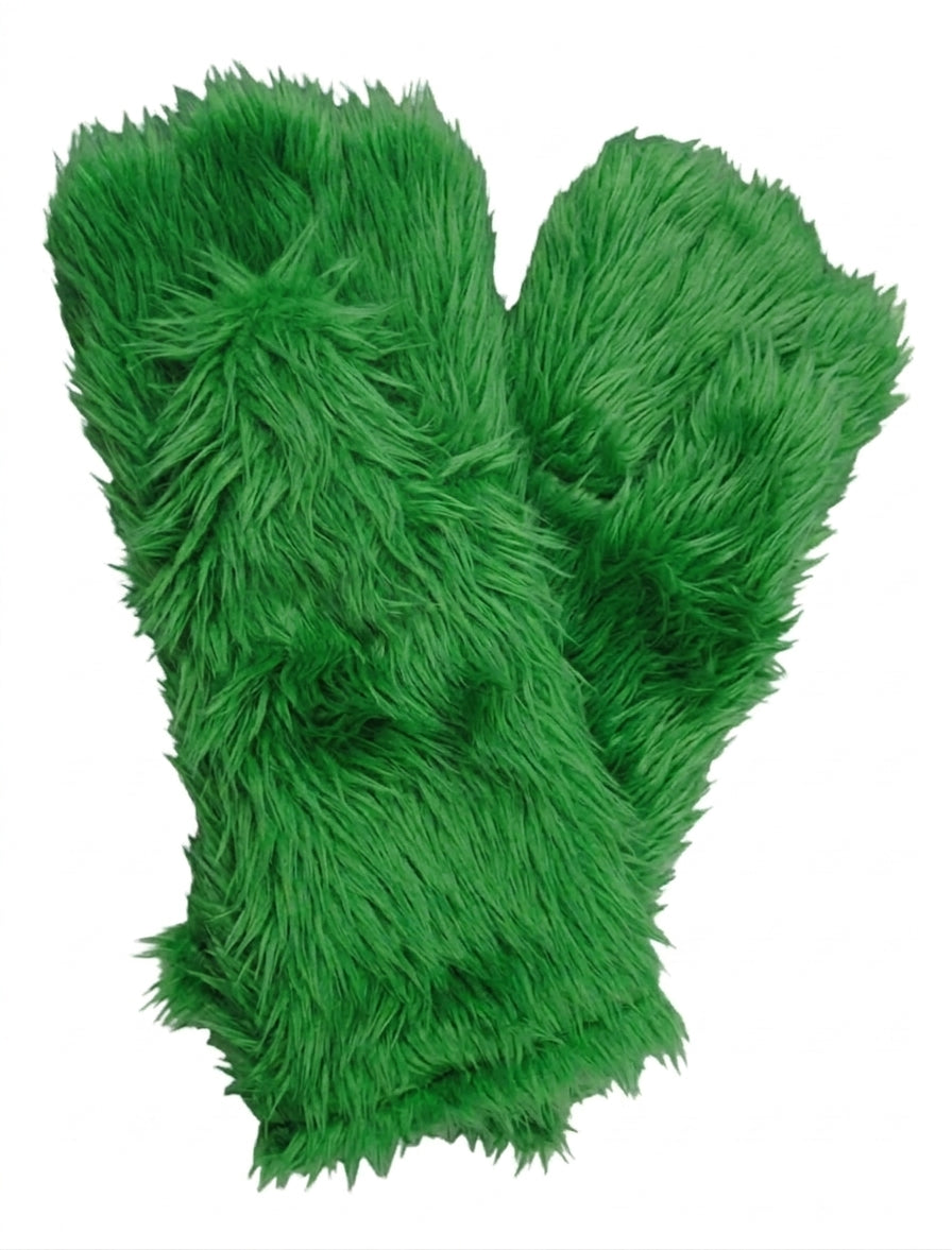 Green Deluxe Mascot Mitts - plush mascot costume gloves | The Mascot Store
