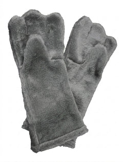 Grey Deluxe Mascot Mitts - plush mascot costume gloves | The Mascot Store