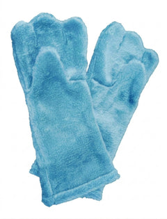 Light blue Deluxe Mascot Mitts - plush mascot costume gloves | The Mascot Store