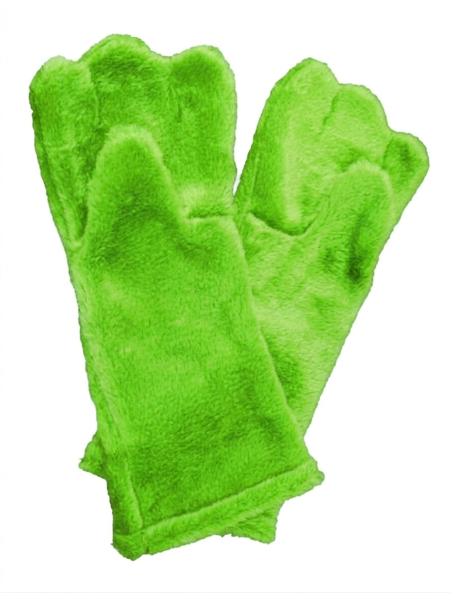 Lime Deluxe Mascot Mitts - plush mascot costume gloves | The Mascot Store
