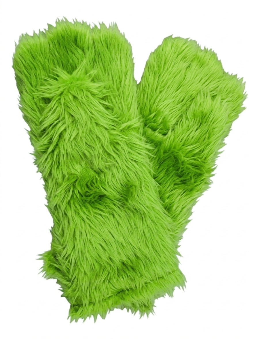 Lime Deluxe Mascot Mitts - plush mascot costume gloves | The Mascot Store