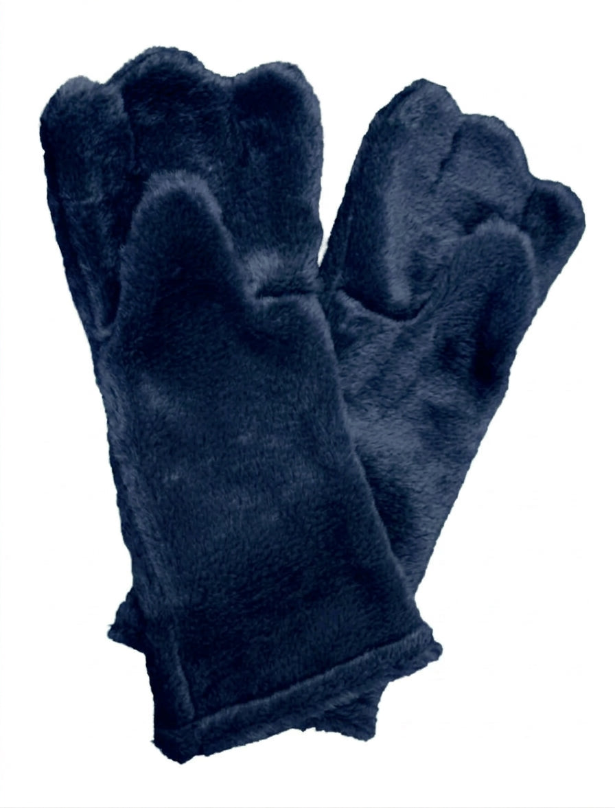 Navy Blue Deluxe Mascot Mitts - plush mascot costume gloves | The Mascot Store