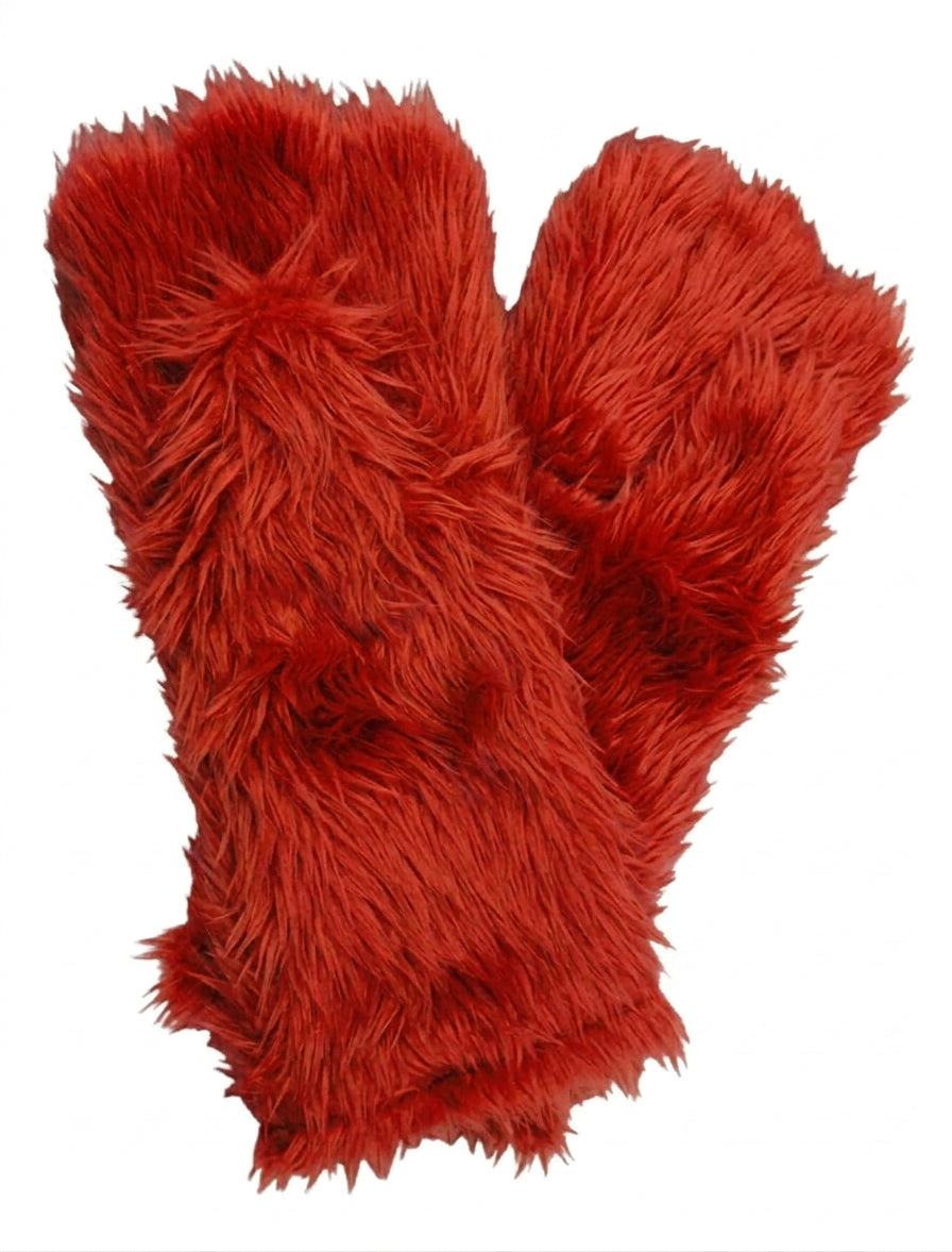 Red Deluxe Mascot Mitts - plush mascot costume gloves | The Mascot Store