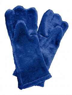 Royal blue Deluxe Mascot Mitts - plush mascot costume gloves | The Mascot Store