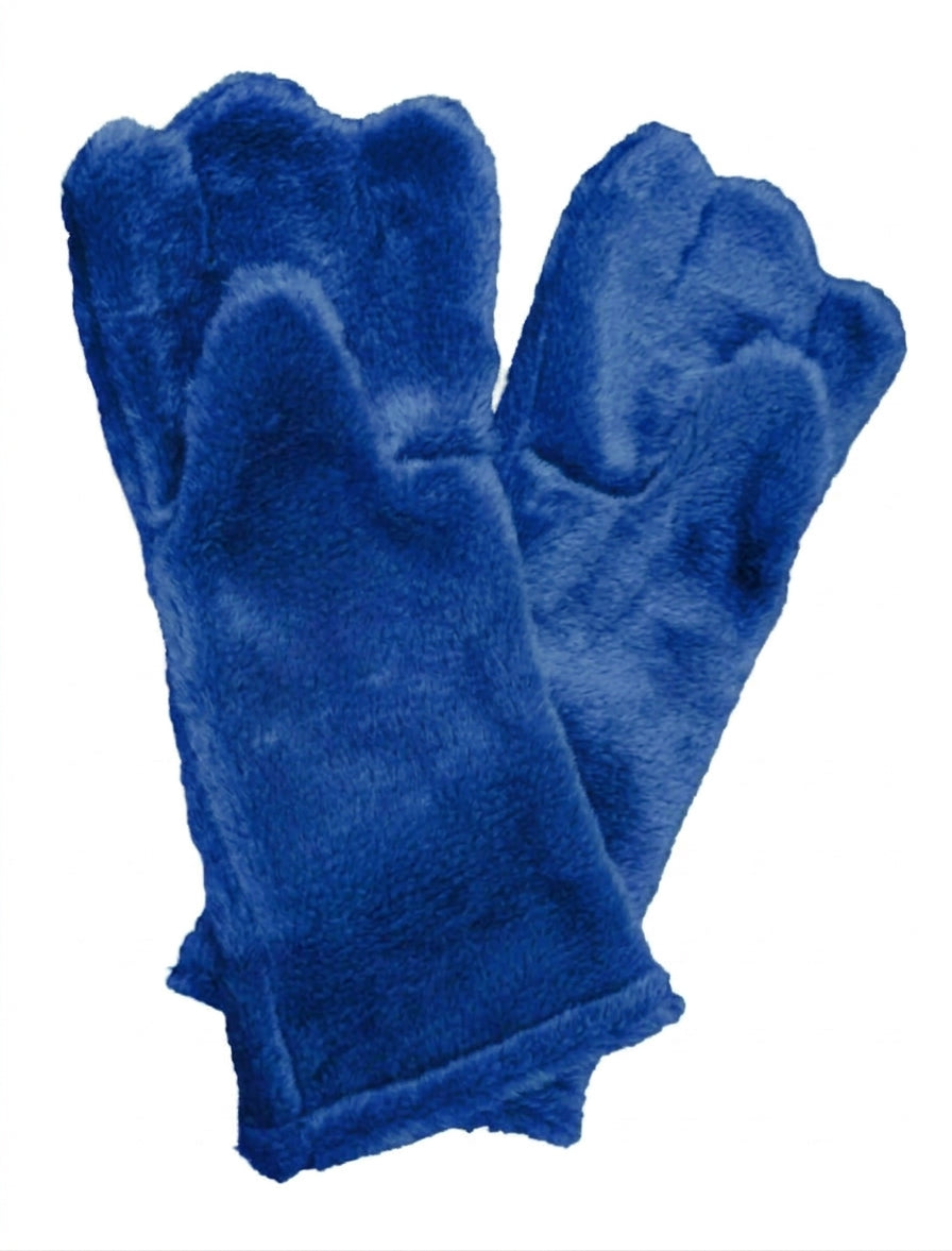 Royal Blue Deluxe Mascot Mitts - plush mascot costume gloves | The Mascot Store