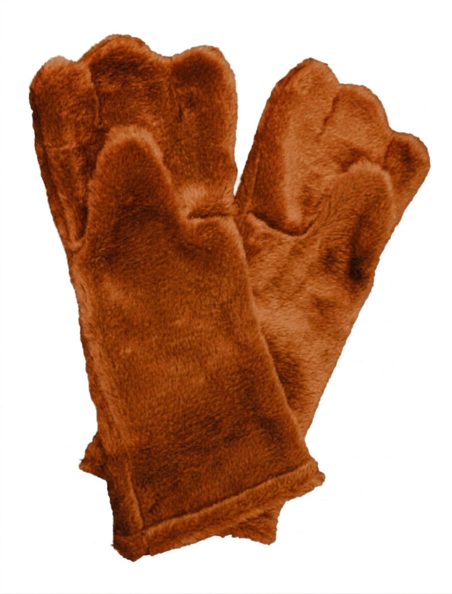 Rust Deluxe Mascot Mitts - plush mascot costume gloves | The Mascot Store