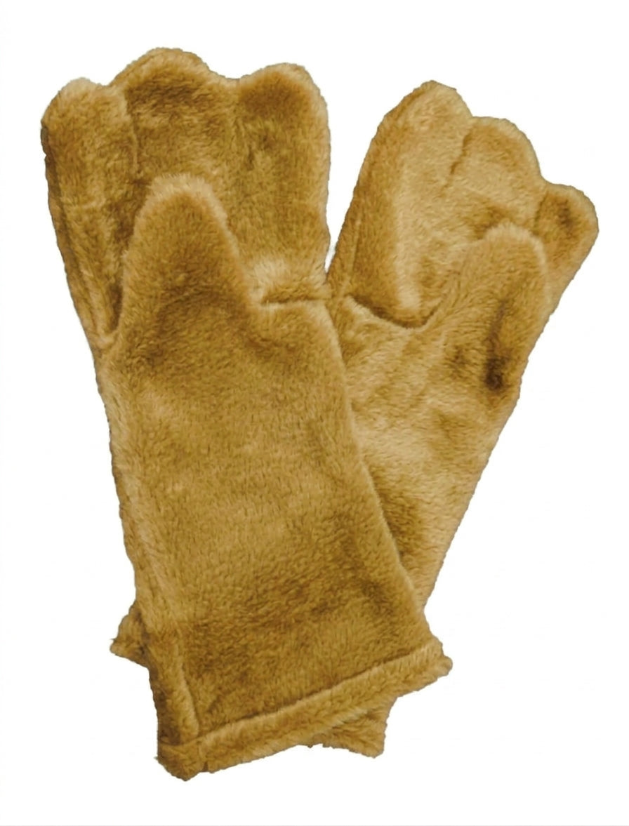 Tan Deluxe Mascot Mitts - plush mascot costume gloves | The Mascot Store