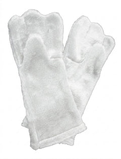 White Deluxe Mascot Mitts - plush mascot costume gloves | The Mascot Store