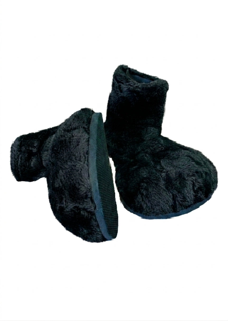 Black Deluxe Mascot Parade Feet - plush mascot costume shoe covers | The Mascot Store