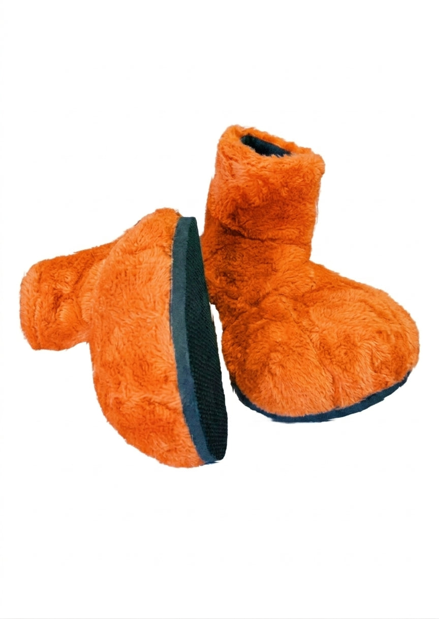 Bright Orange Deluxe Mascot Parade Feet - plush mascot costume shoe covers | The Mascot Store