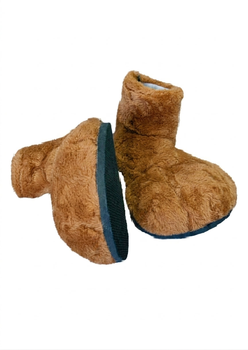 Brown Deluxe Mascot Parade Feet - plush mascot costume shoe covers | The Mascot Store