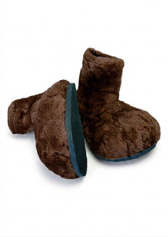 Chocolate Brown Deluxe Mascot Parade Feet - plush mascot costume shoe covers | The Mascot Store