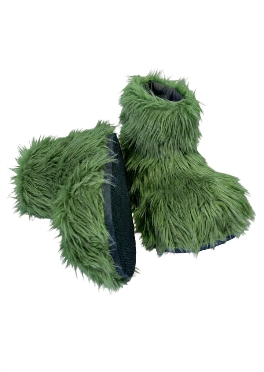 Grey Deluxe Mascot Parade Feet - plush mascot costume shoe covers | The Mascot Store