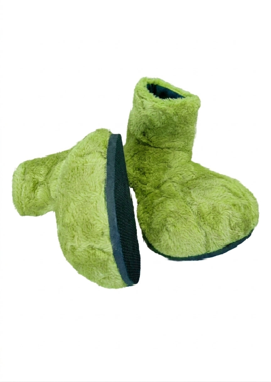 Lime Deluxe Mascot Parade Feet - plush mascot costume shoe covers | The Mascot Store