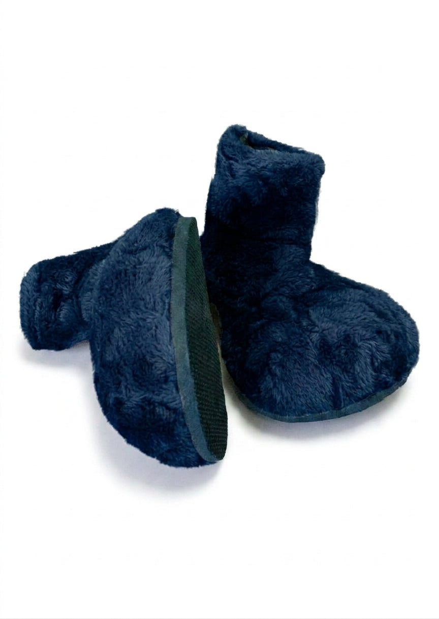 Navy Blue Deluxe Mascot Parade Feet - plush mascot costume shoe covers | The Mascot Store